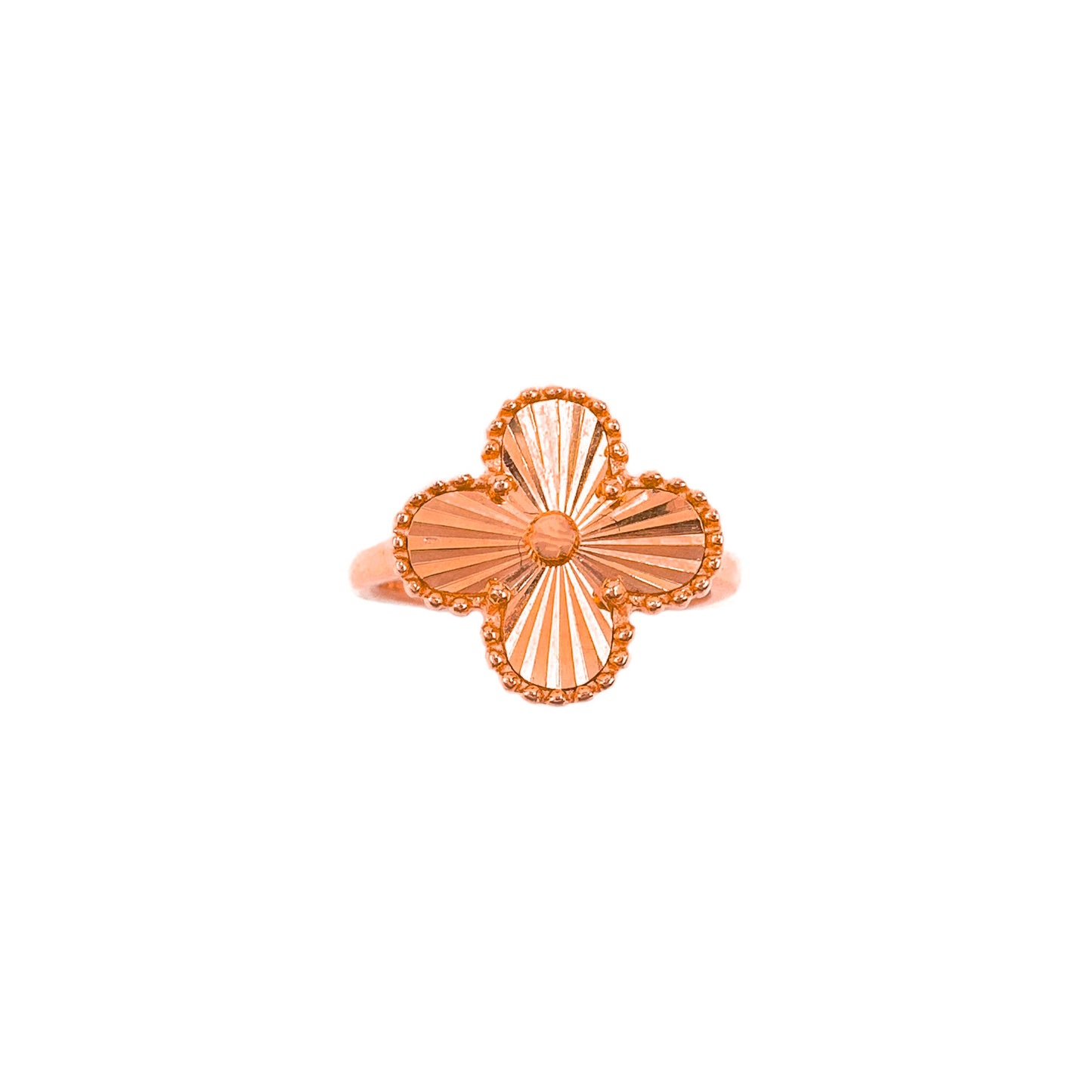 Laser Cut Clover Ring