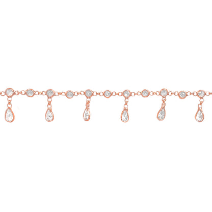 Drop Stone Anklet