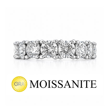 Large Moissanite Eternity Ring