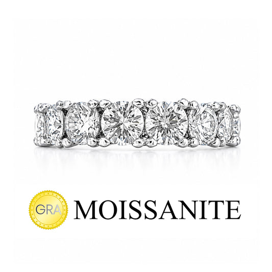 Large Moissanite Eternity Ring