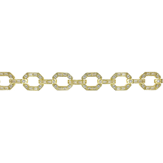 Design Stone Paperclip Bracelet