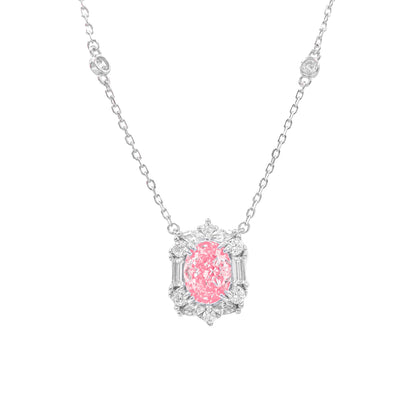 Colored Oval Design Necklace