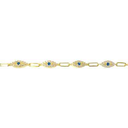 Dark Blue Stone Eye Bracelet