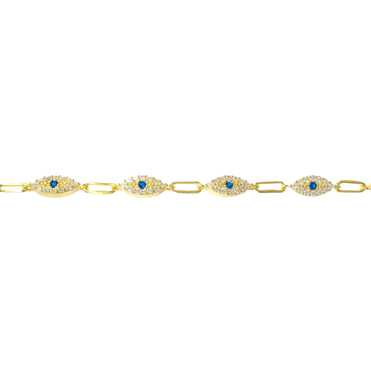 Dark Blue Stone Eye Bracelet