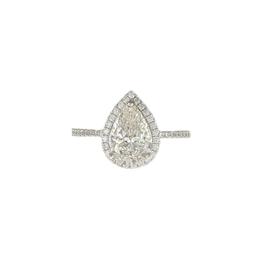 Teardrop Moissanite Ring