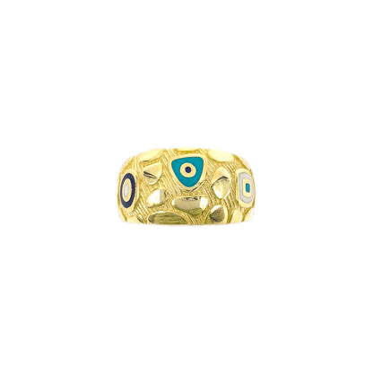 Evil Eye Enamel Ring