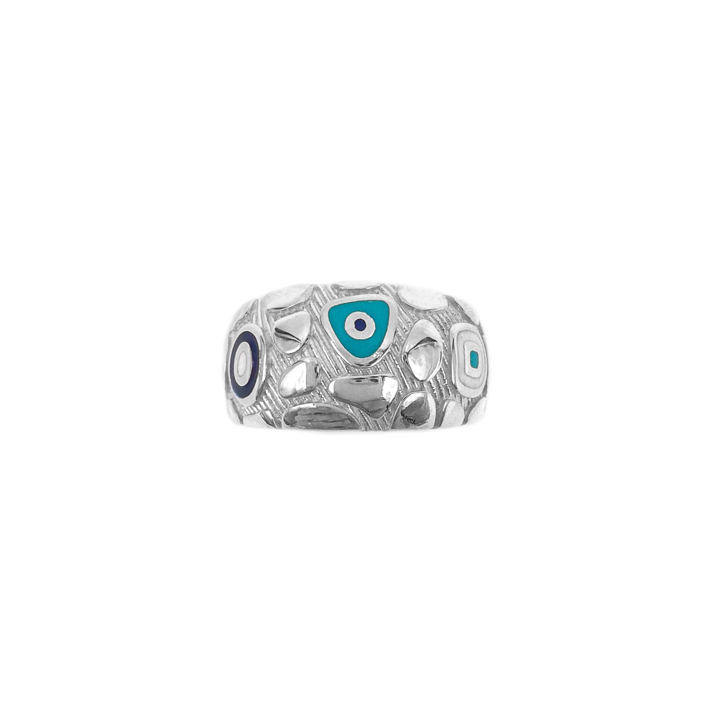 Evil Eye Enamel Ring