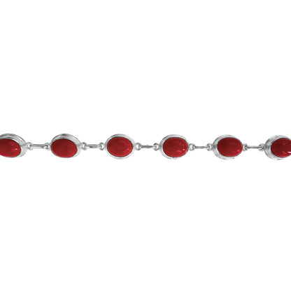 Red Natural Stone Bracelet