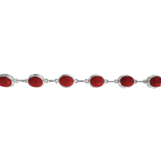 Red Natural Stone Bracelet