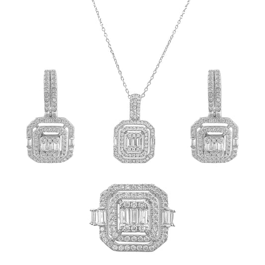 Baguette Stone Detail Set