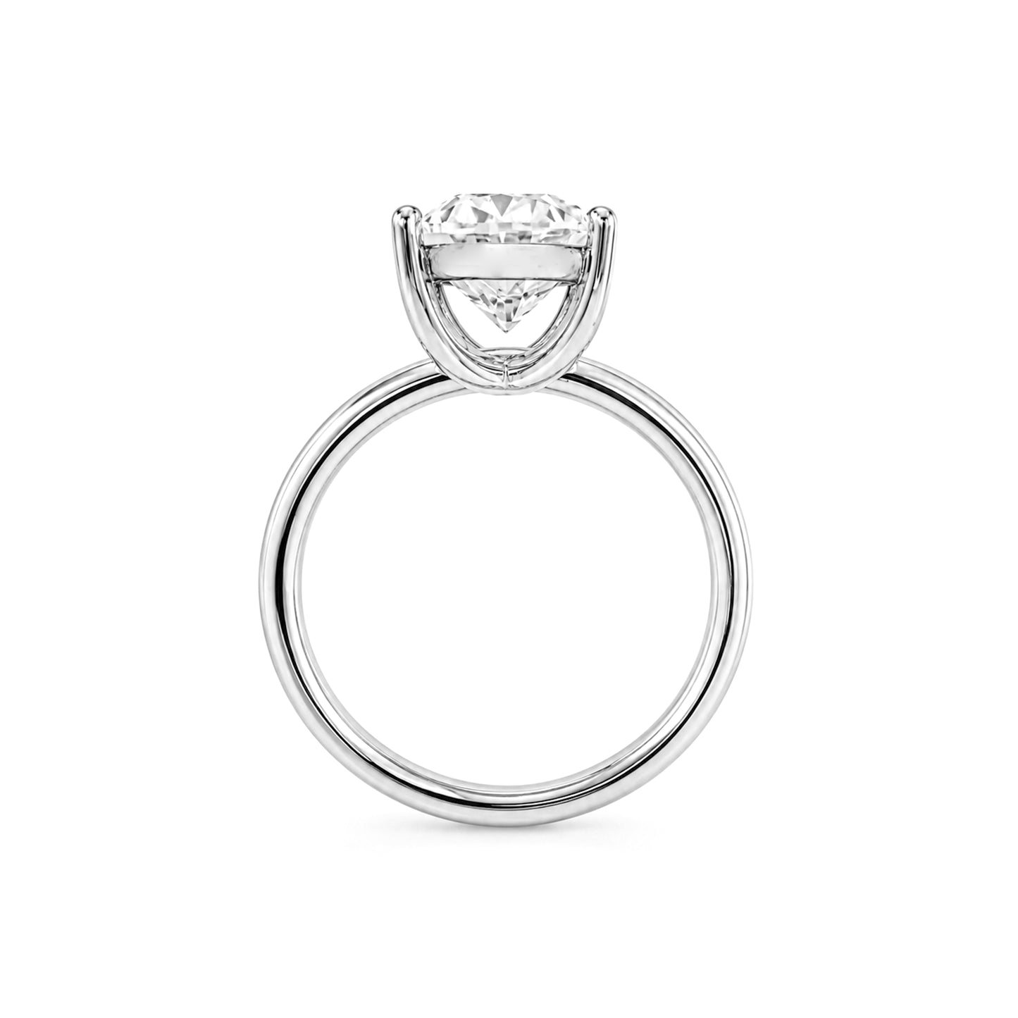Three Carat Moissanite Oval Ring