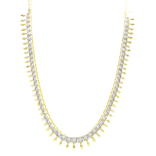 Bianca Row Stone Pendant Necklace