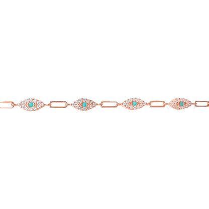 Blue Stone Eye Bracelet