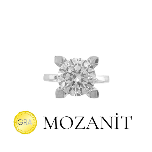 0.80 Carat Moissanite Solitaire Ring