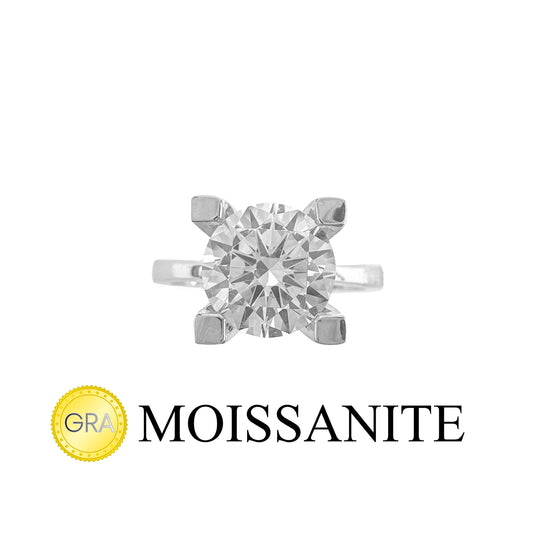 0.80 Carat Moissanite Solitaire Ring