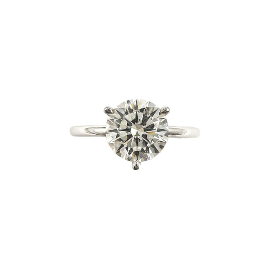 Three Prong Moissanite Solitaire Ring