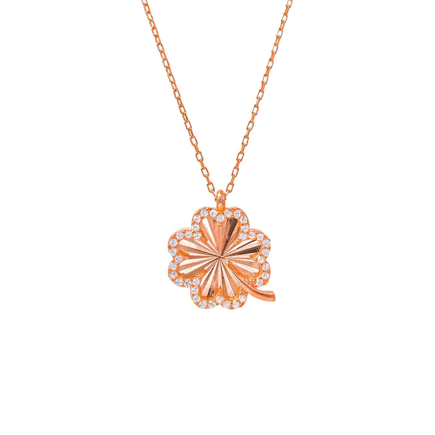 Laser Cut Clover Leaf Necklace