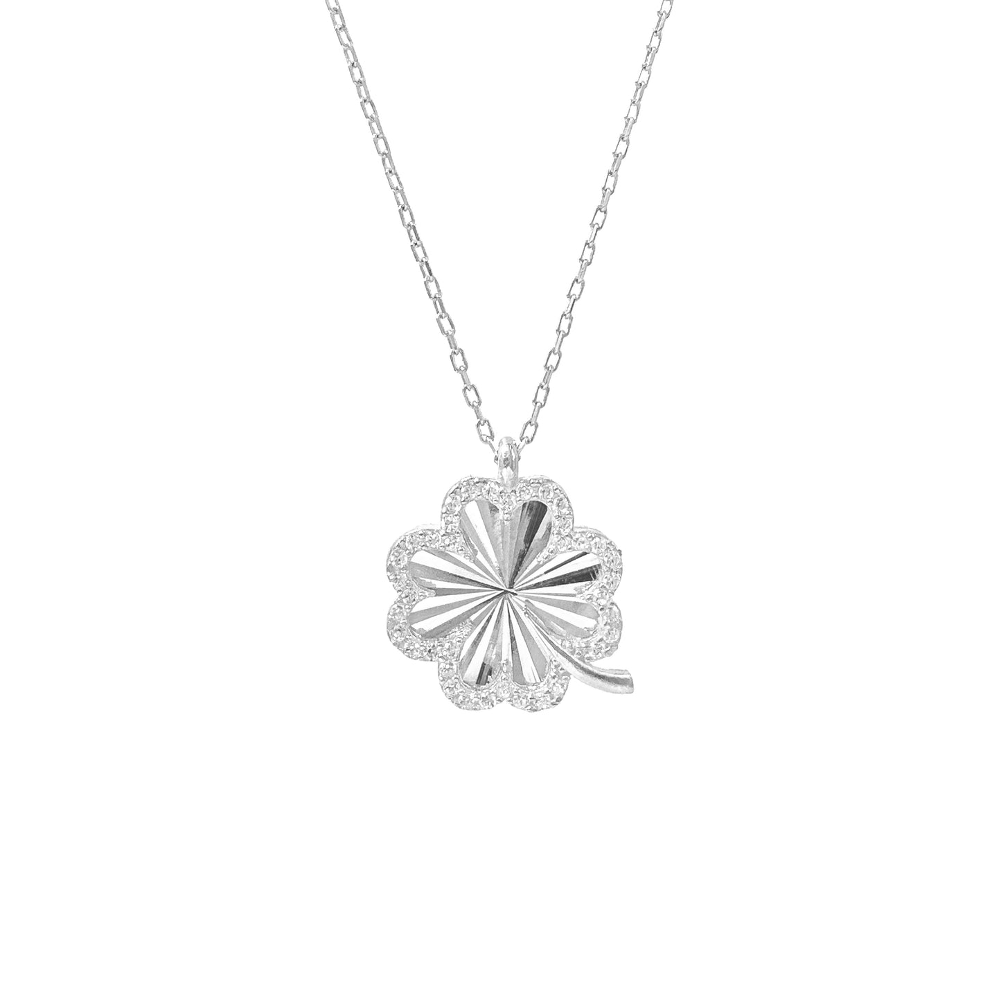 Laser Cut Clover Leaf Necklace