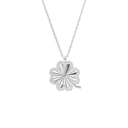 Laser Cut Clover Leaf Necklace