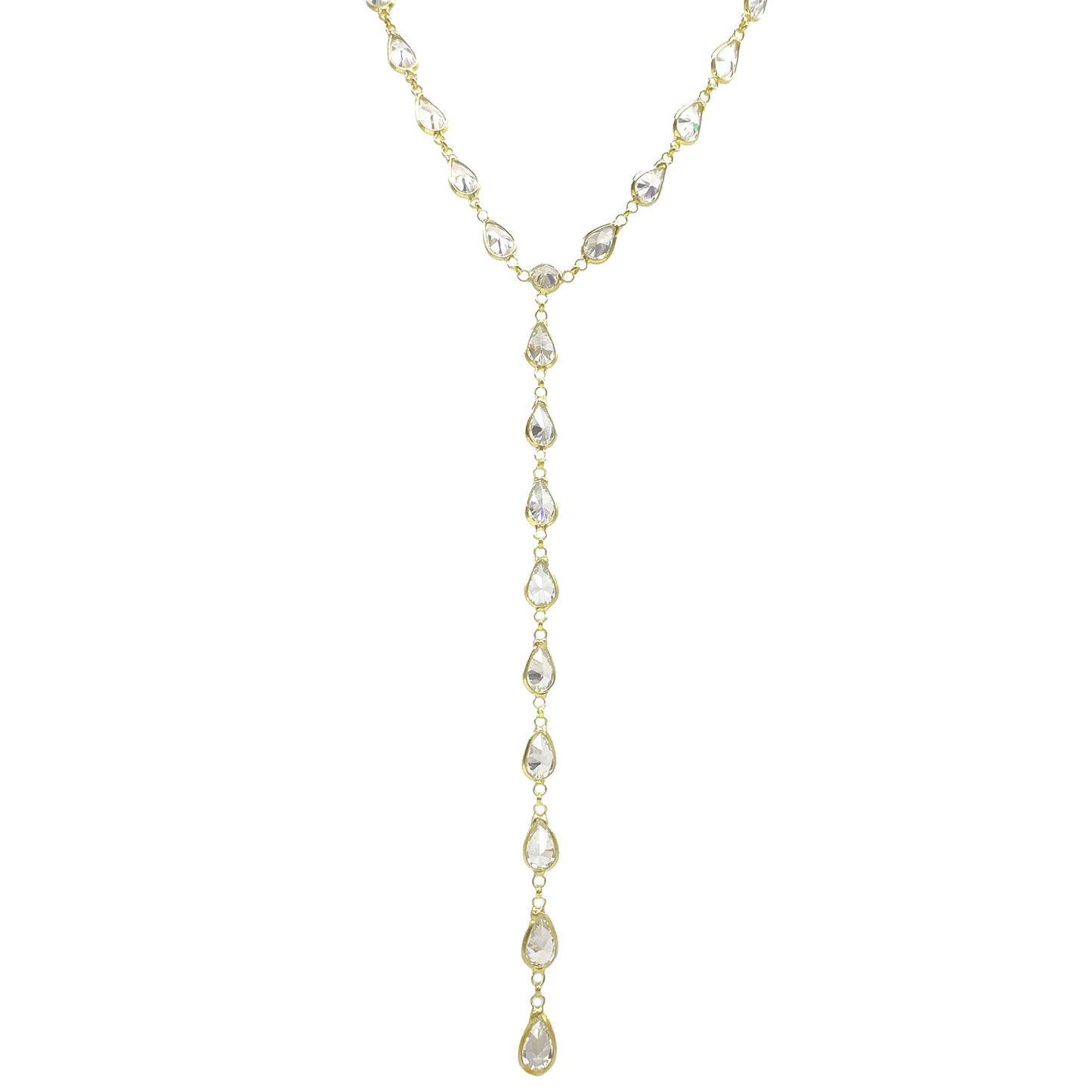 Crystal Y Necklace