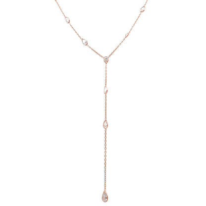 Drop Stone Y Necklace