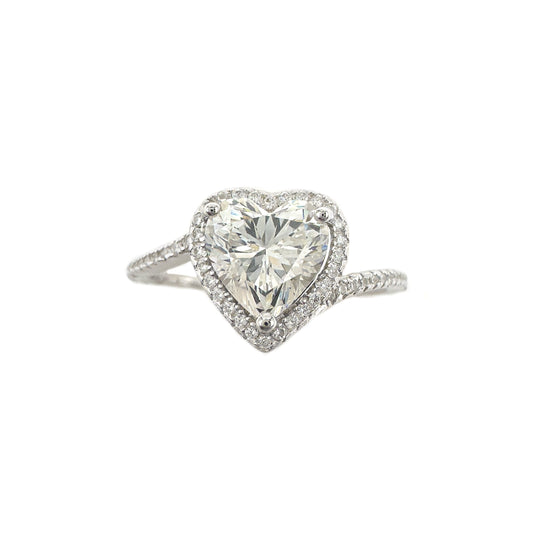 Heart Moissanite Ring