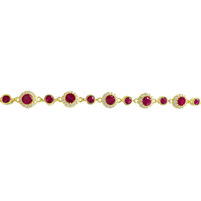 Round Colored Stone Mix Bracelet