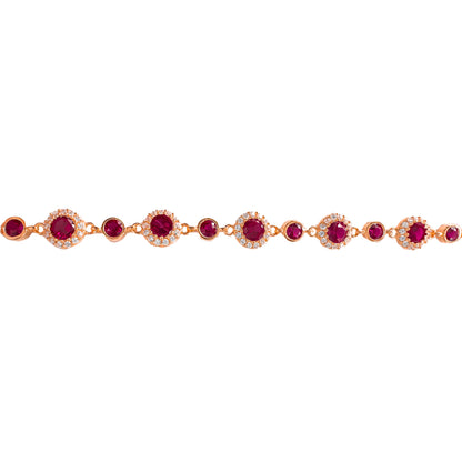 Round Colored Stone Mix Bracelet