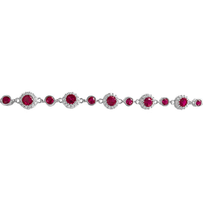 Round Colored Stone Mix Bracelet