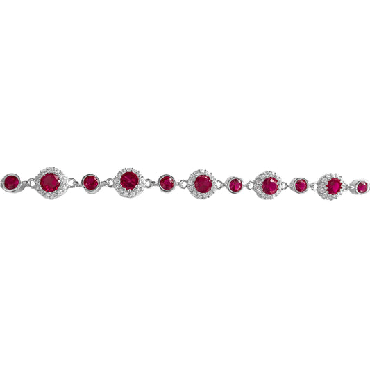 Round Colored Stone Mix Bracelet