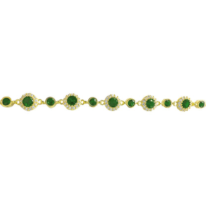 Round Colored Stone Mix Bracelet