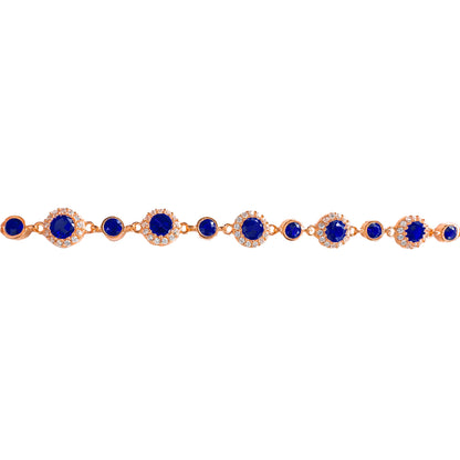 Round Colored Stone Mix Bracelet