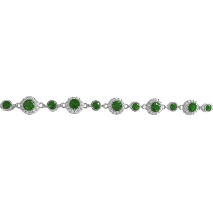 Round Colored Stone Mix Bracelet