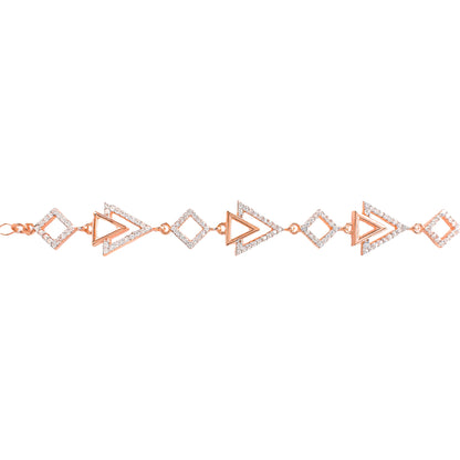 Interlocking Triangle Design Bracelet