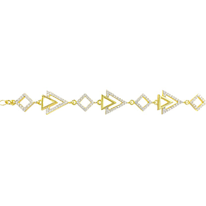 Interlocking Triangle Design Bracelet