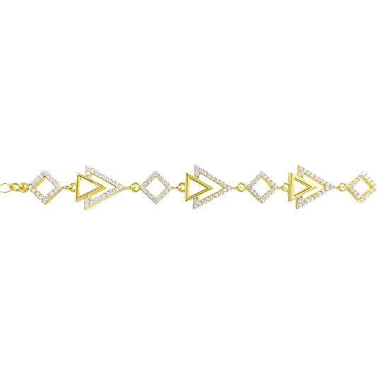 Interlocking Triangle Design Bracelet