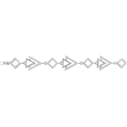 Interlocking Triangle Design Bracelet