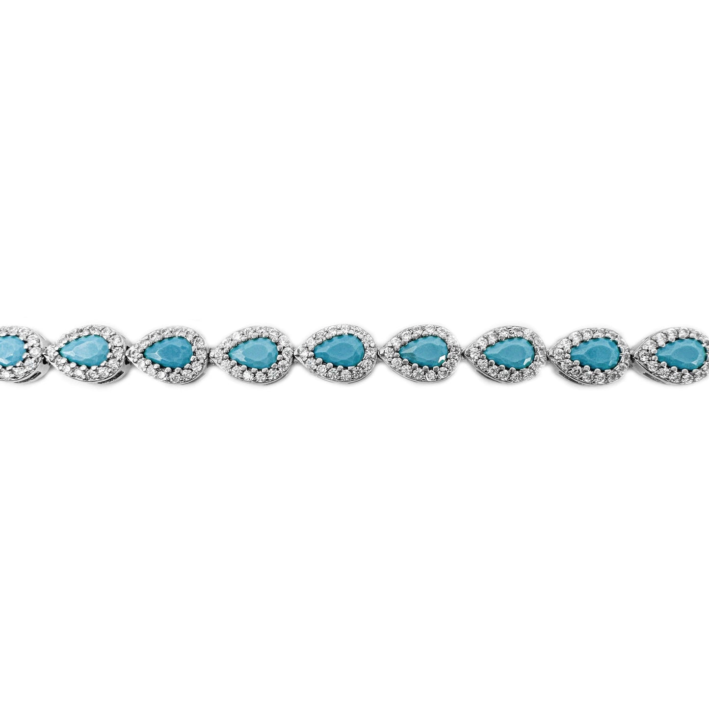 Blue Drop Tennis Bracelet