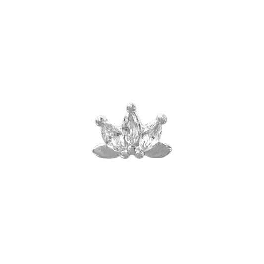 Marquise Stone Lotus Tragus Piercing