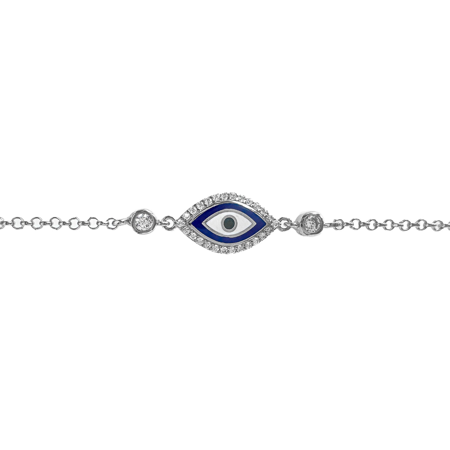 Dark Blue Stone Evil Eye Bracelet