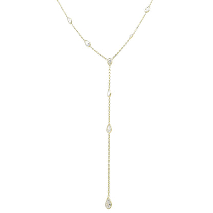 Drop Stone Y Necklace