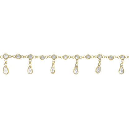 Drop Stone Anklet