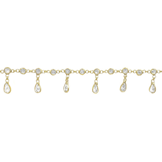 Drop Stone Anklet