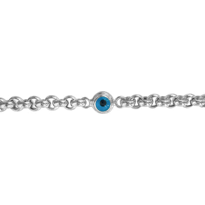 Single Evil Eye Hollow Bracelet