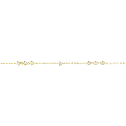 Triangle Stone Anklet