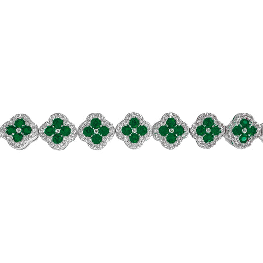 Green Clover Stone Bracelet