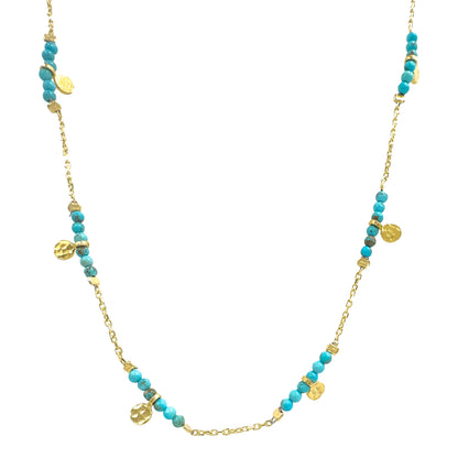 Turquoise Bead Detail Necklace