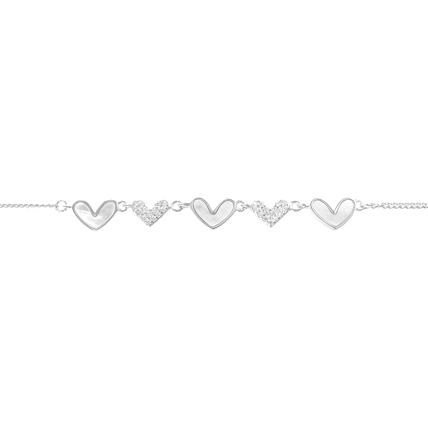 Heart Mother of Pearl Bracelet