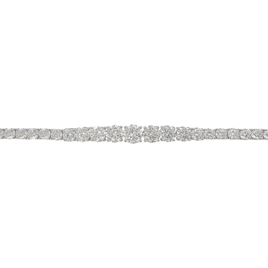 Ice Cut Graduated Tennis Bracelet