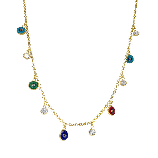 Rainbow Stone Necklace